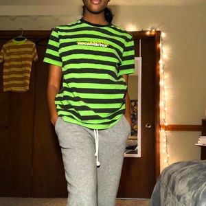 PacSun Striped “Disconnected” T-Shirt